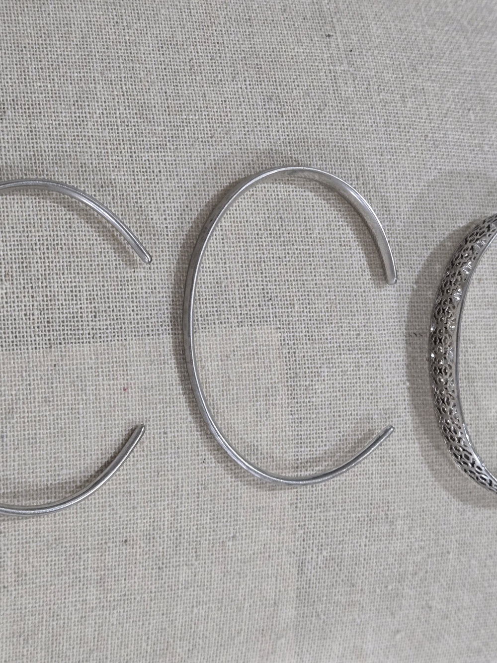 Kendra Scott Silver Open Hoop Cuff Bracelet Set